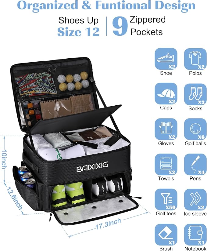 Golf Trunk Organizer, Waterproof Car Golf Locker - Image 5