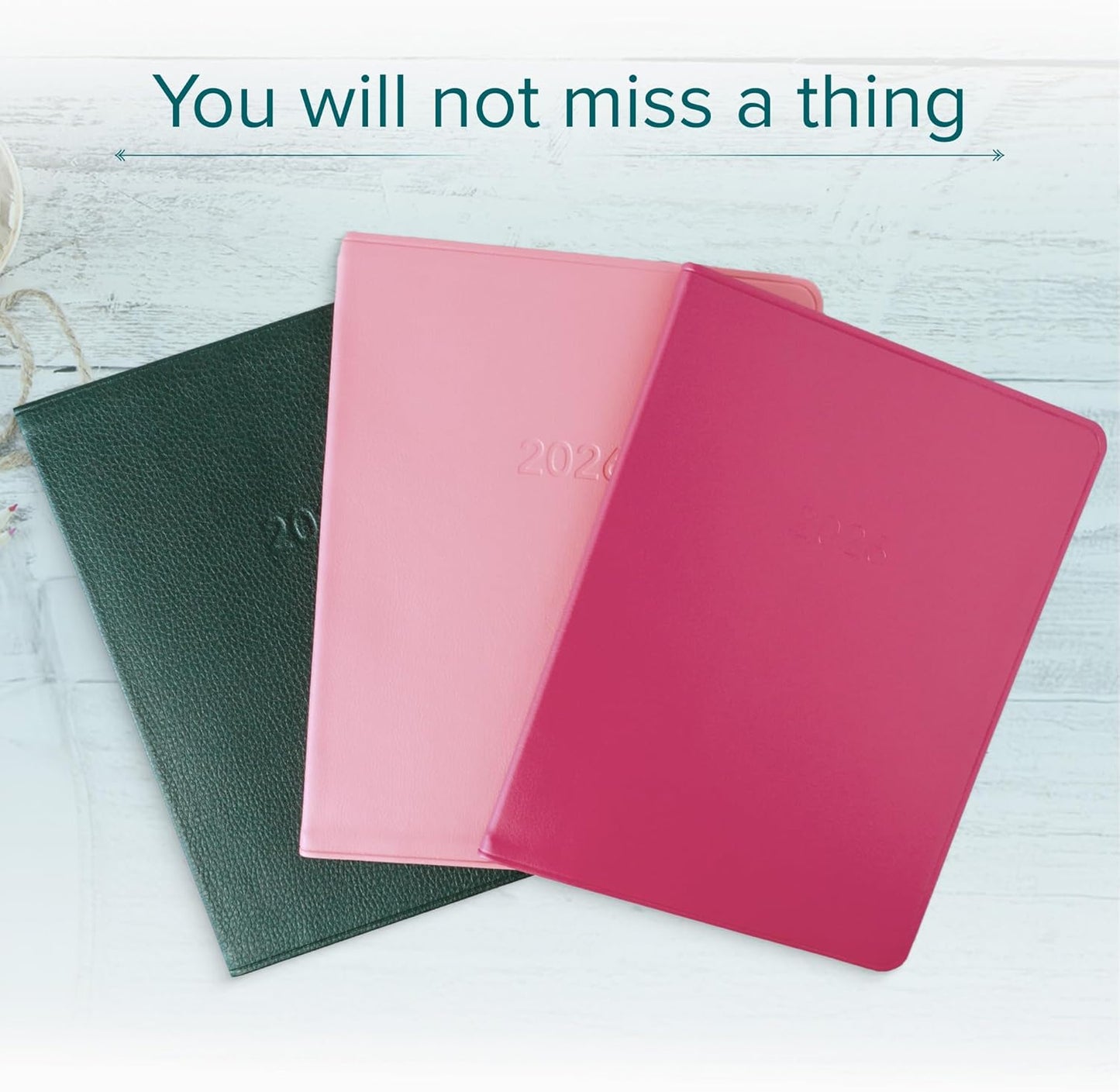 Harbor Large Weekly Monthly Planner 2025-2026 - Calendar Planner and Notebook, Durable Faux Leather, 192 Pages, Softcover & Book Bound - Cambridge Red - 9.75 x 7.5 "