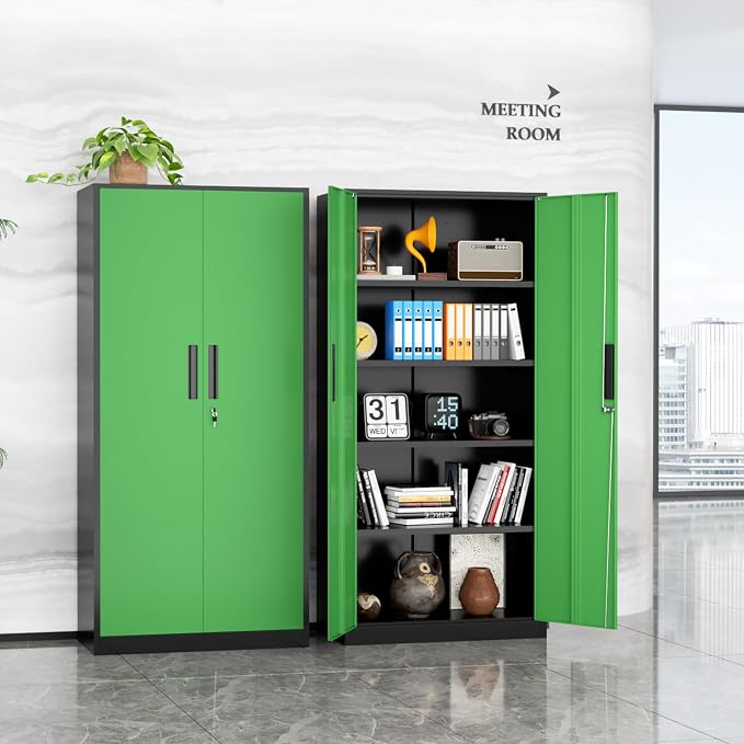 INTERGREAT Metal Storage Cabinet, Tall Metal Cabinet - Image 9