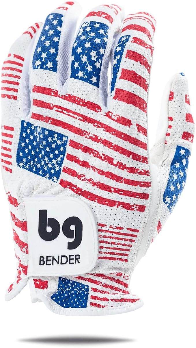 BG Bender - Mens Golf Glove, Durable Mesh Golf Gloves, Unique Golf Gloves by BenderGloves