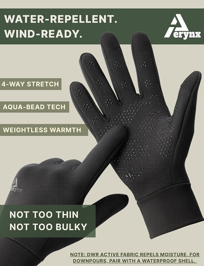 Lightweight Running Winter Gloves Touch Screen Gloves Liners - Image 8