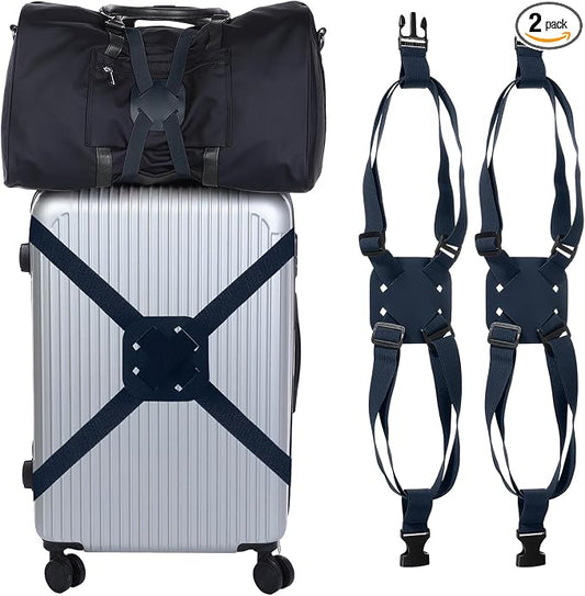 Adjustable Luggage Straps, Suitcase Elastic Strap Bag Bungee by YELARXI