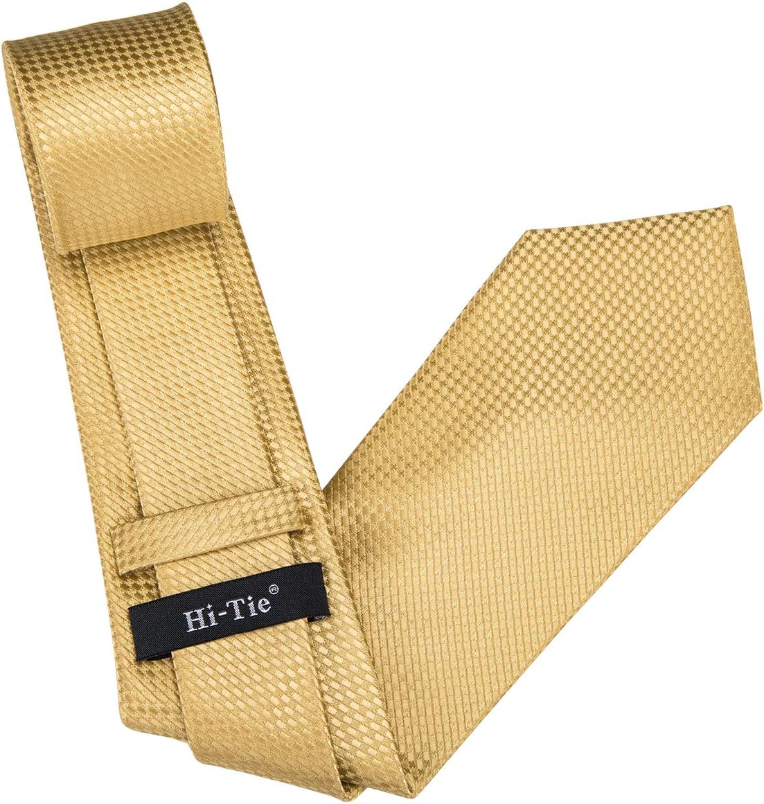 Hi-Tie Men 63inches Tie Set Extra Long Necktie Paisley Tie Pocket Suqare Cufflinks Big and Tall Men Tie