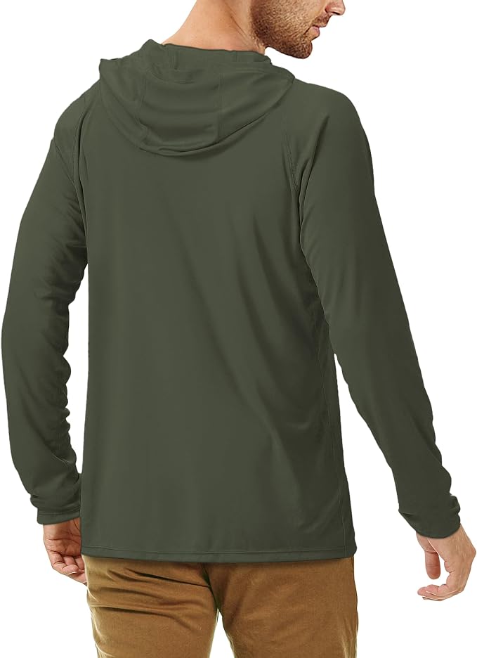 Roadbox UPF 50+ Fishing Shirts for Men, Long Sleeve UV Sun Protection Hoodie - Image 3