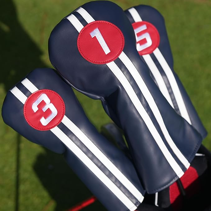 Single Headcover, Easy Slip-On Easy-Off Golf Club Head Cover, Fleece Lined - Image 4