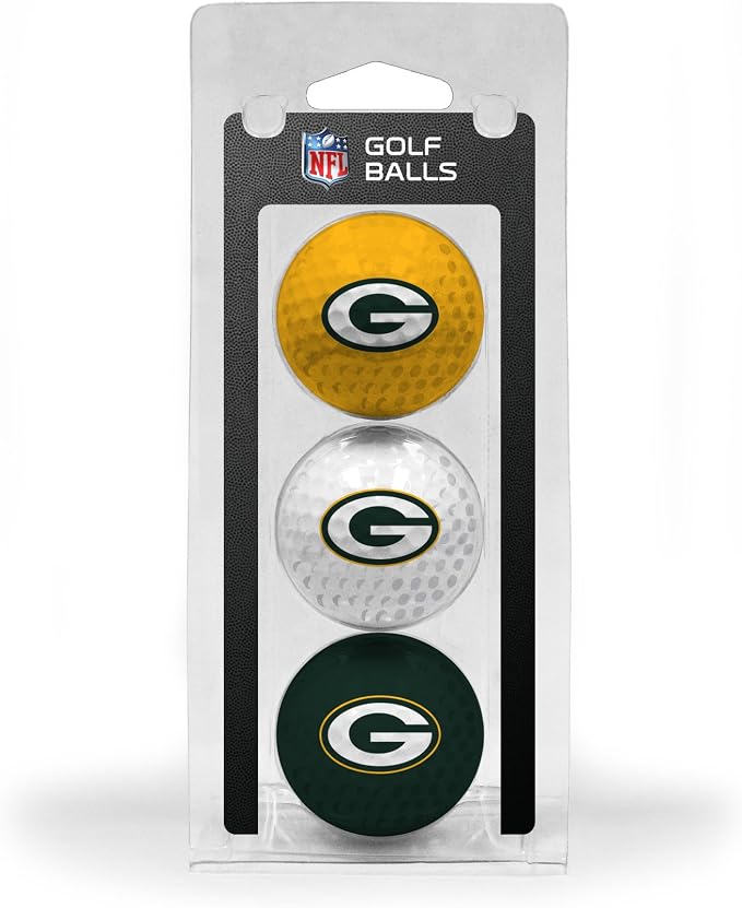 Team Golf NFL Regulation Size Golf Balls, 3 Pack, Full Color Durable Team by TeamGolf