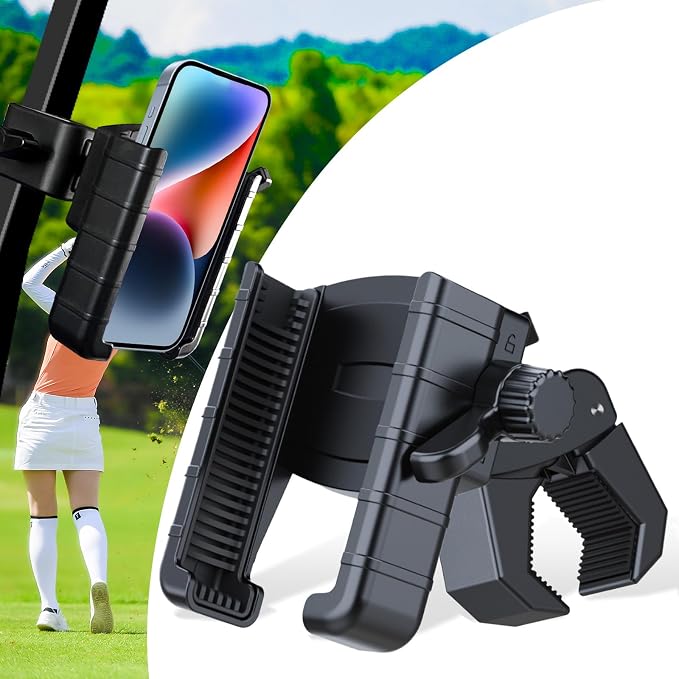Golf Cart Phone Holder Mount, Compatible by Solvora