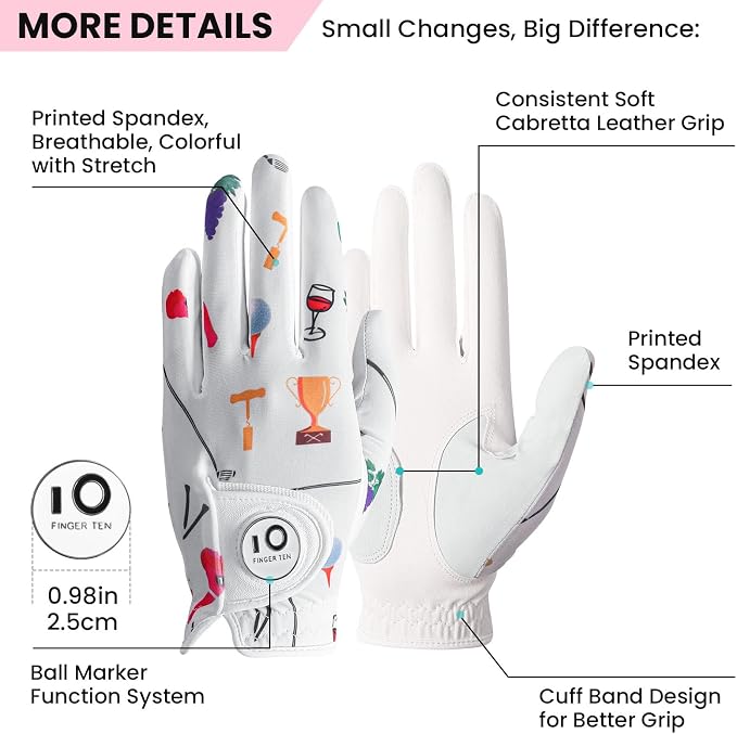 FINGER TEN Stylish Golf Gloves Women - Image 2
