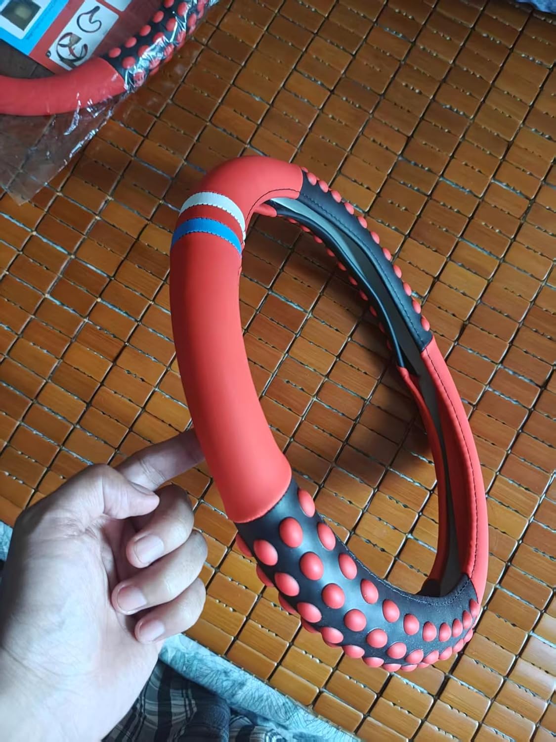 14 inch Golf Cart Steering Wheel Cover for Yamaha, Club Car DS & Precedent, 13.5 inch UTV Steering Wheel Covers,Universal Boat Steering Wheel Cover Non-Slip