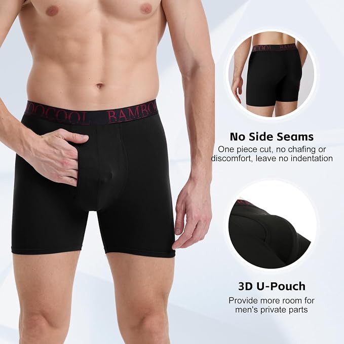 BAMBOO COOL Men's Ultra ComfortSoft Underwear, Moisture Wicking & Breathable No - Image 4