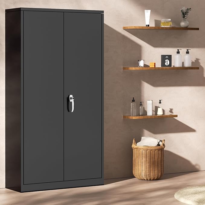INTERGREAT Metal Storage Cabinet, Tall Metal Cabinet - Image 8