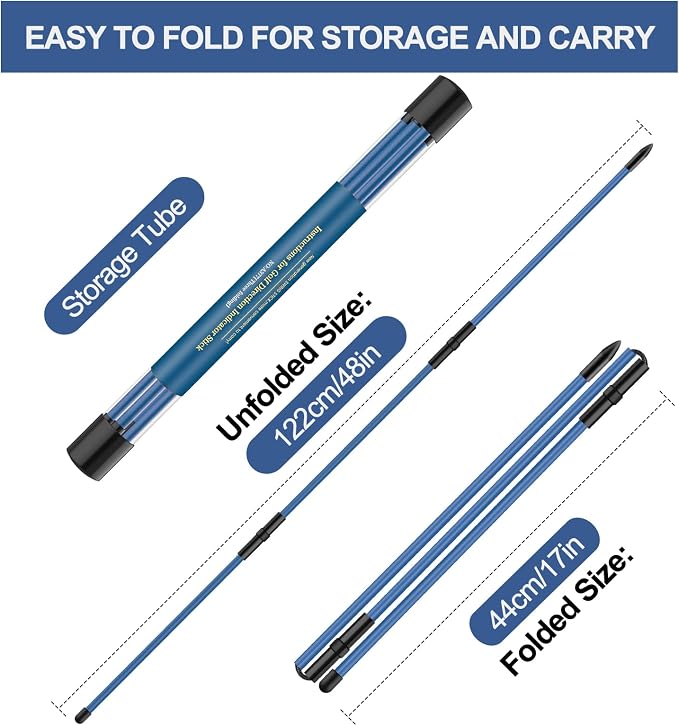 Golf Alignment Sticks 2 Pack, Golf Alignment Rods Upgraded 48" Collapsible Golf - Image 6