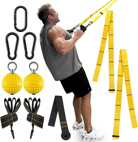 FitBeast Pull Up Ball Grips & Finger Straps Set – Grip Balls by FitBeast