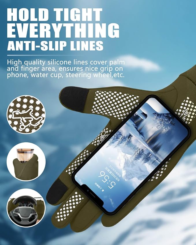 Aegend Lightweight Winter Gloves - Image 3
