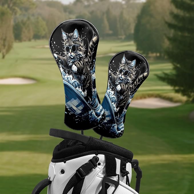 Premium Leather Golf Club Headcovers, - Image 6