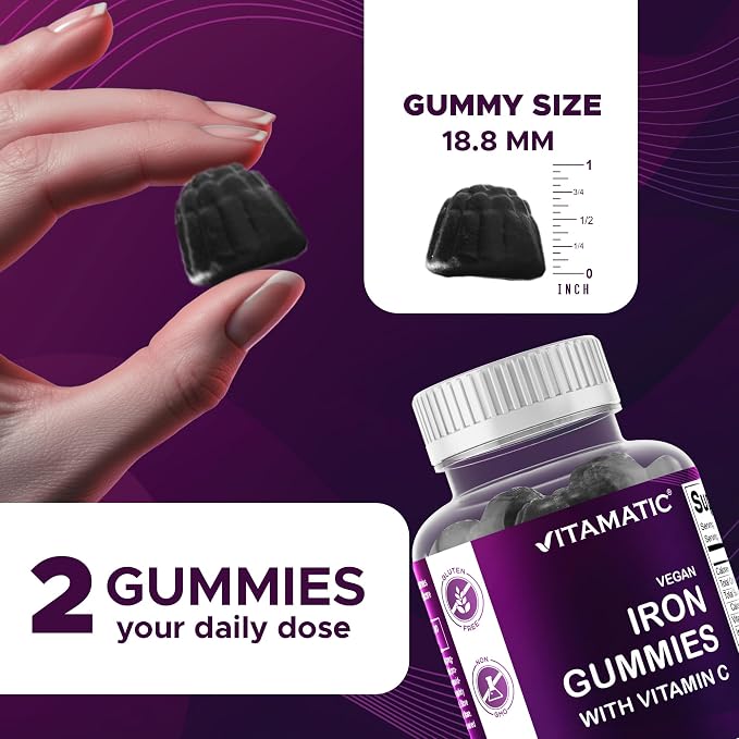 Vitamatic Iron 65 mg Gummies Supplement - Image 3