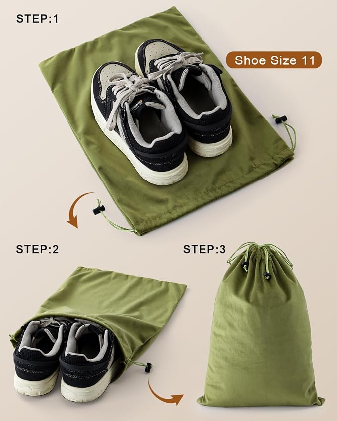 FantasyLife Shoe Bags for Travel, Washable Dust Bags for Storage & Packing - Image 2