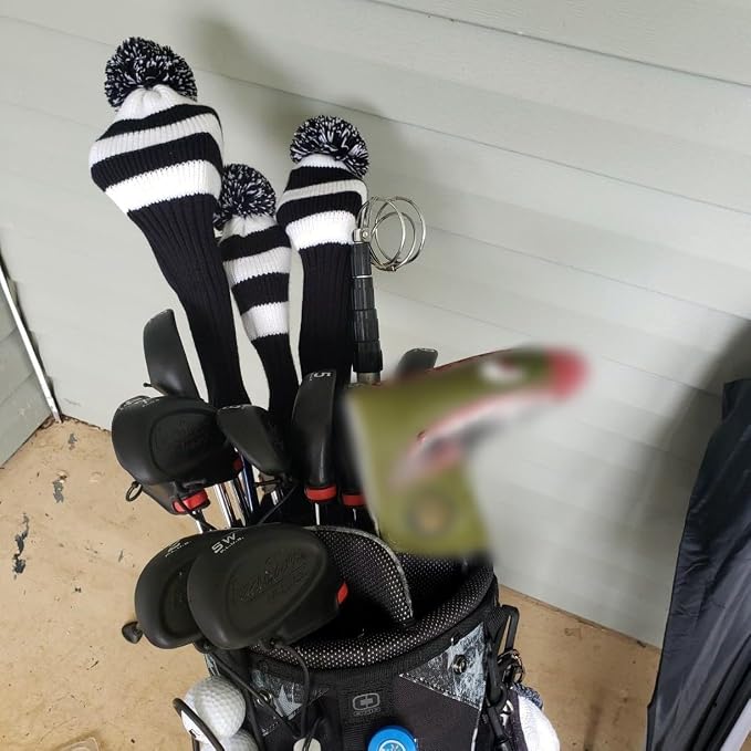 Golf Head Covers for Driver Woods Fairway Hybrids, Long Neck Golf Club - Image 2
