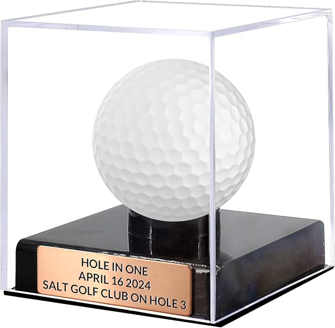 Custom Golf Ball Display Case Acrylic Golf Ball Holder Case Laser Engraved by FPGIYXK