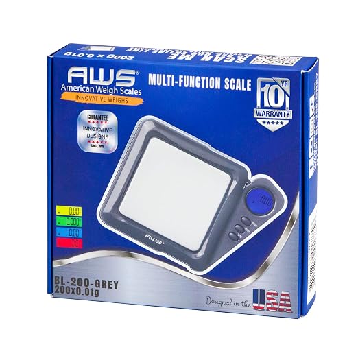 American Weigh Scales 200g x 0.01g Digital Pocket Gram Scale-Blade Series | - Image 6