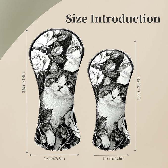 Golf Head Covers Leather Driver Headcover, Premium Golf Club Covers - Image 3