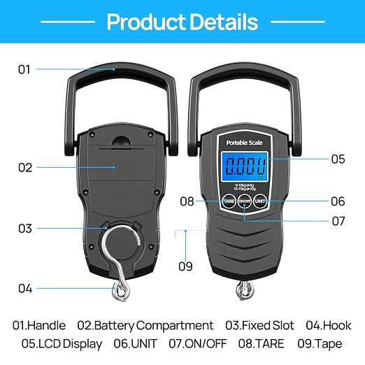 75Kg/165Lb Digital Luggage Scale - Image 2