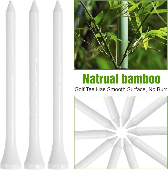 600 Pack Golf Tees Bulk Wooden Bamboo Tees Decoration - Image 3