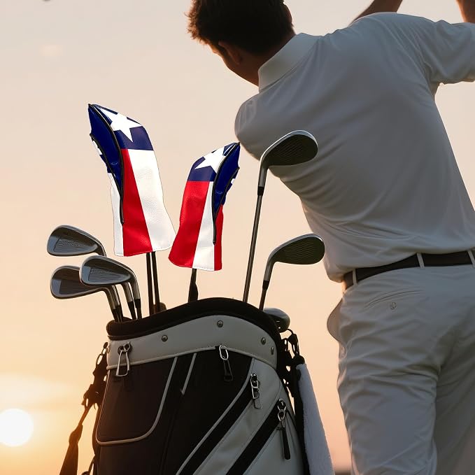 Golf Club Covers Texas State Lone Star Flag Golf Club Head Covers - Image 9