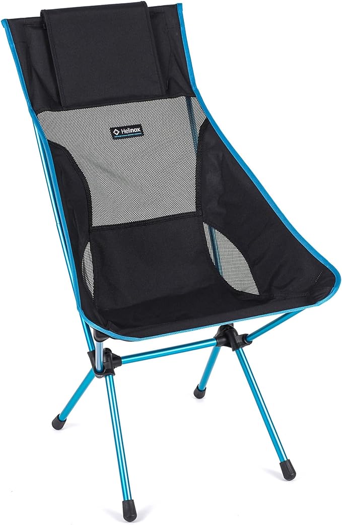 Helinox Sunset Chair Lightweight High-Back Collapsible Camping Chair Black by Helinox