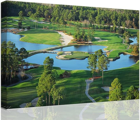 chenchenArt King's North Golf Course Wall Art by chenchenArt