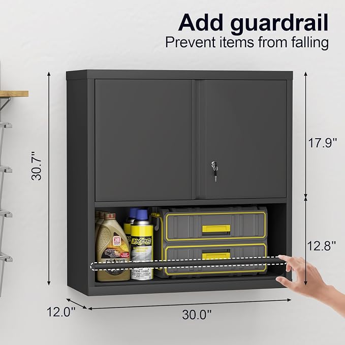 GREATMEET 31" H Metal Garage Storage Cabinets - Image 3