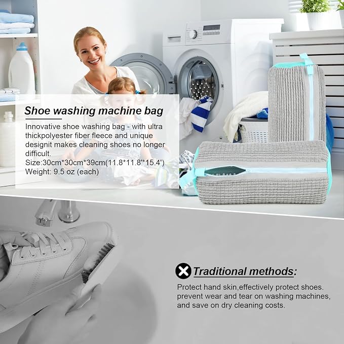 Shoe Washing Machine Bag Sole suds Magic Bag Laundry Shoes Bag - Image 5