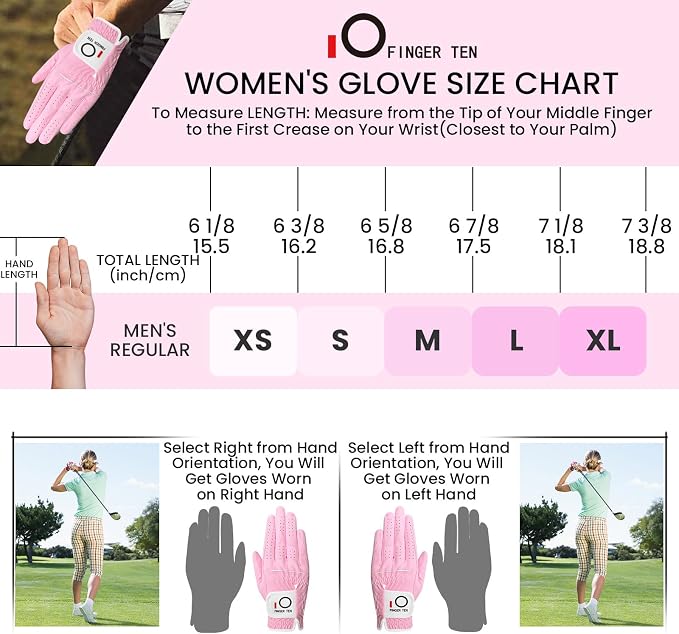 Womens Ladies Golf Rain Gloves Value 3 Pack Left Right Hand, Enhanced Wet Hot - Image 4