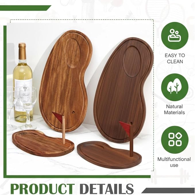 Golf Cheese Board Gift Set Golf Party Favor Prizes Charcuterie Wood Board - Image 3