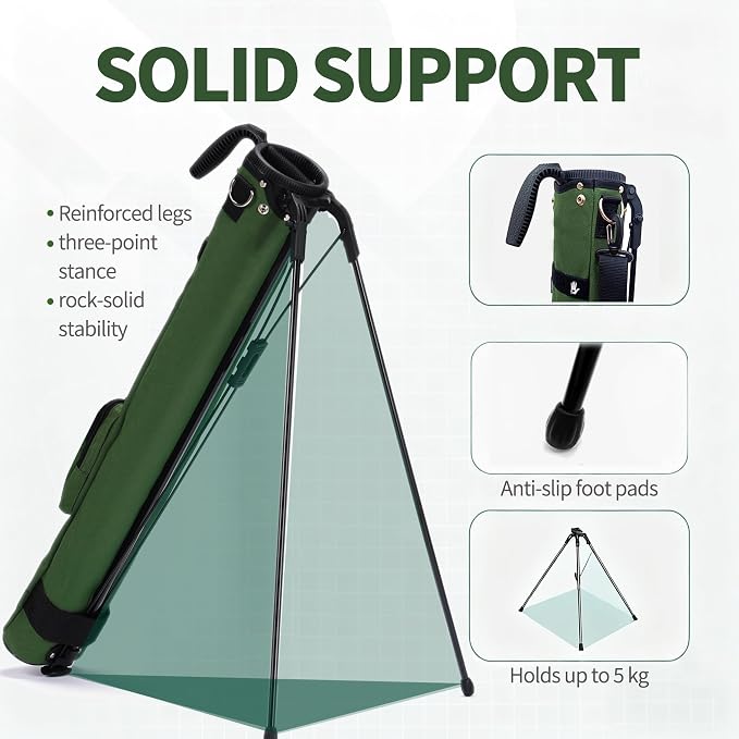 Lightweight Golf Stand Bag, Portable Golf Carry Bag - Image 7