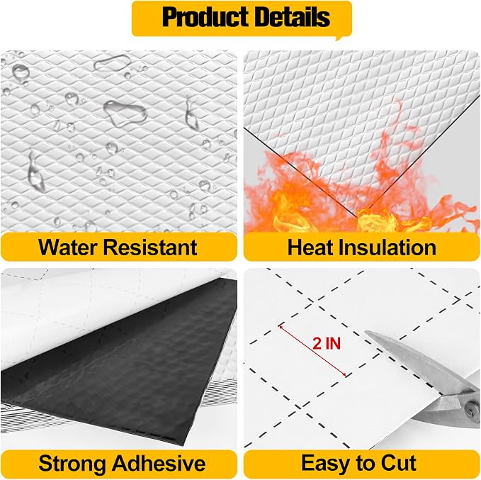 MYFAMIREA 18 sqft Car Sound Deadening, Sound Deading Material Mat - Image 4