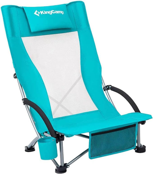 KingCamp Low Beach Chairs, Folding Portable Chair by KingCamp