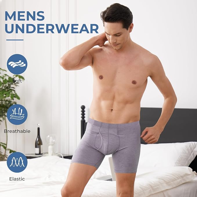 BAMBOO COOL Men's Ultra ComfortSoft Underwear, Moisture Wicking & Breathable No - Image 2