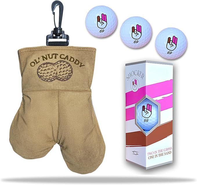 Nut Caddy Golf Ball Holder for Men by ScaleWearDesign