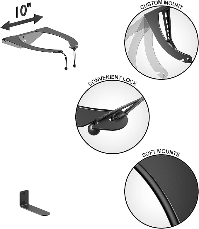 Koova Golf Bag Rack | Fits Any Club & Travel Bags | Wall Mount Storage Organizer - Image 5