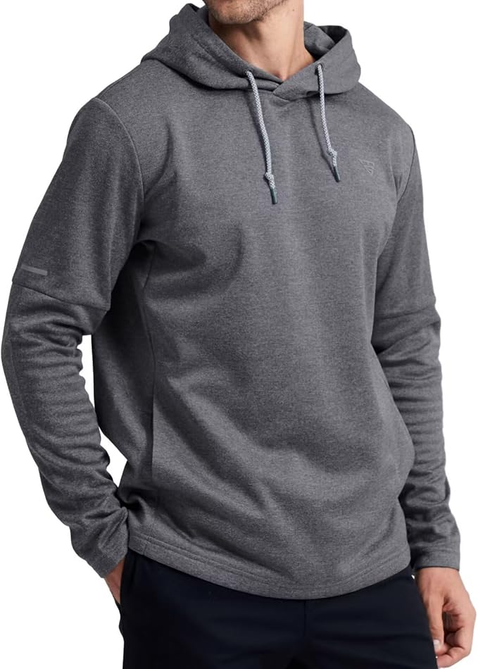 Hoodies for Men Golf Fleece Hooded Sweatshirts Dry Fit Athletic Lightweight - Image 3
