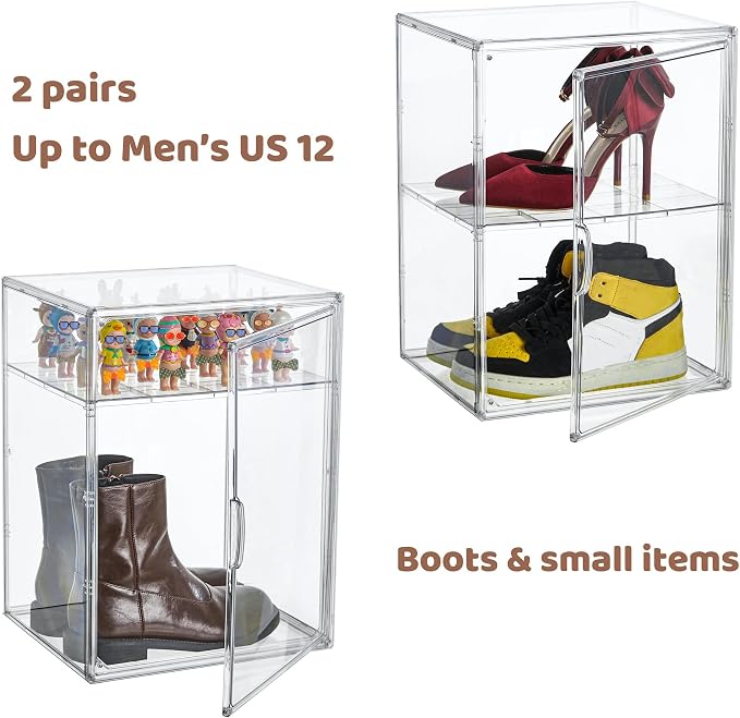 Attelite XXX-Large Clear Display Case Stackable Plastic Storage Bins - Image 4