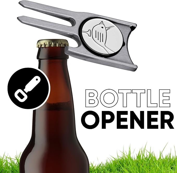 Birdicorn Golf Divot Repair Tool & Golf Ball Marker 6-in-1 Golf Divot Tool - Image 4
