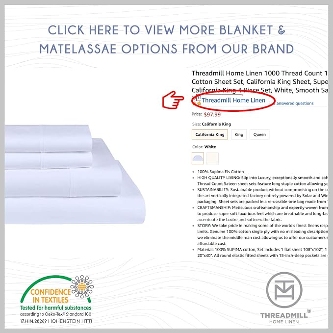 Threadmill California-King Sheets - Image 7