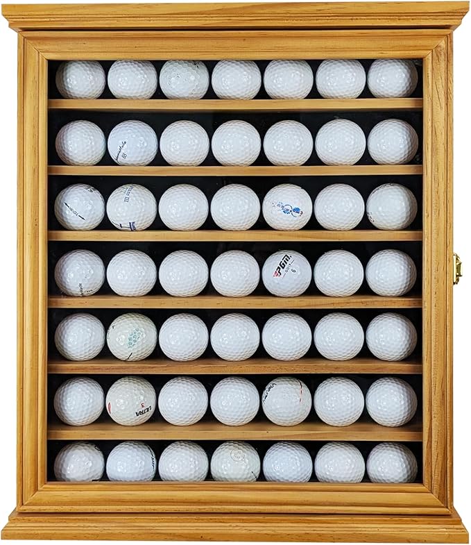 49 Golf Ball Display Case | Solid Wood Cabinet - Image 2