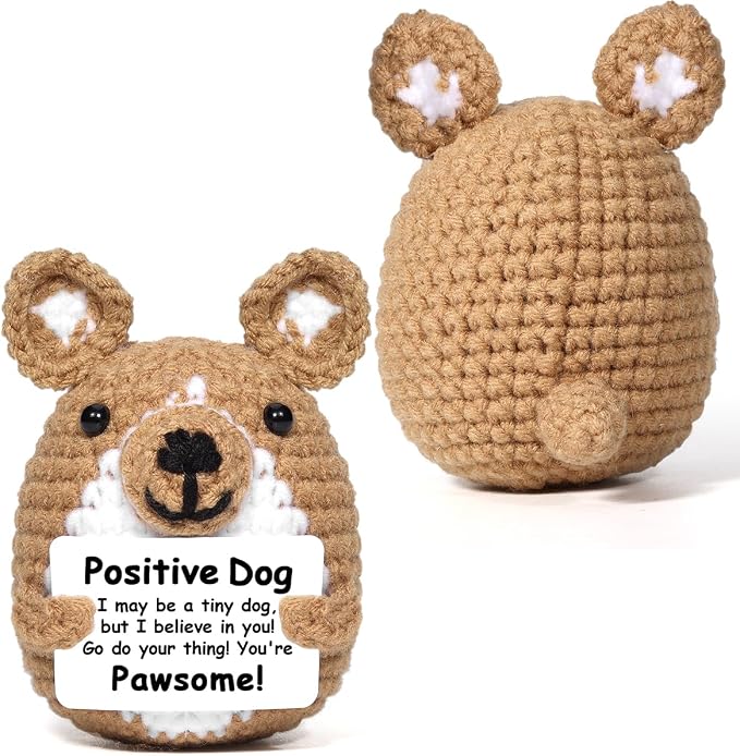 AICase Inspirational Crochet Positive Dog Animals, Emotional Support Nuggets - Image 7