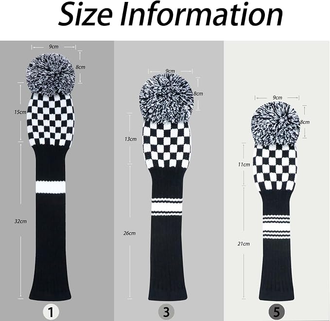 LeFeng 1Pcs Golf Club Cover, Knitted Golf Head Cover - Image 7
