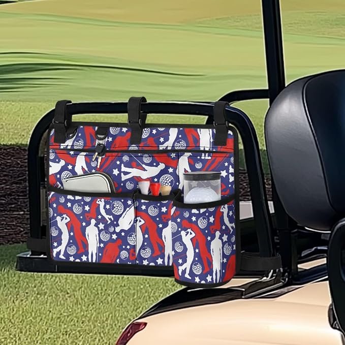 Fashion Golf Cart Rear Seat Organizer Lightweight Storage Bag Accessories - Image 2