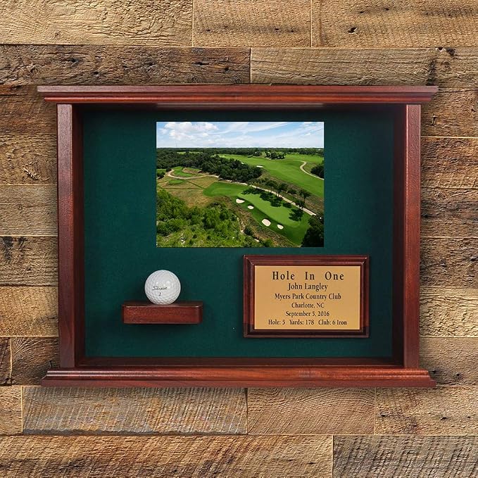 Hole-In-One Ball Golf Shadowbox Display - Image 3
