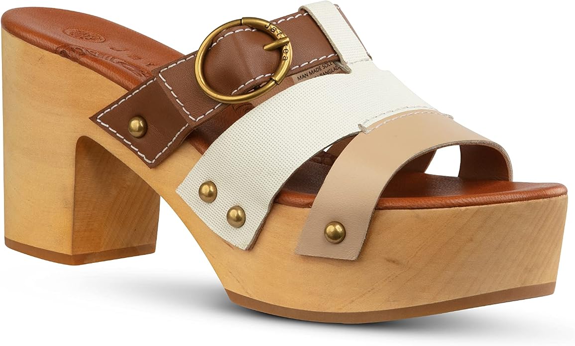 JATAREA Leather Wedge Sandals for Women | Women's Sandals Perfect for Summer - Image 4